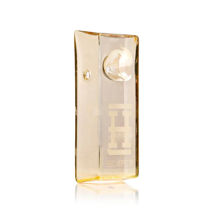 Hemper Gold Brick Glass Hand Pipe – 4″