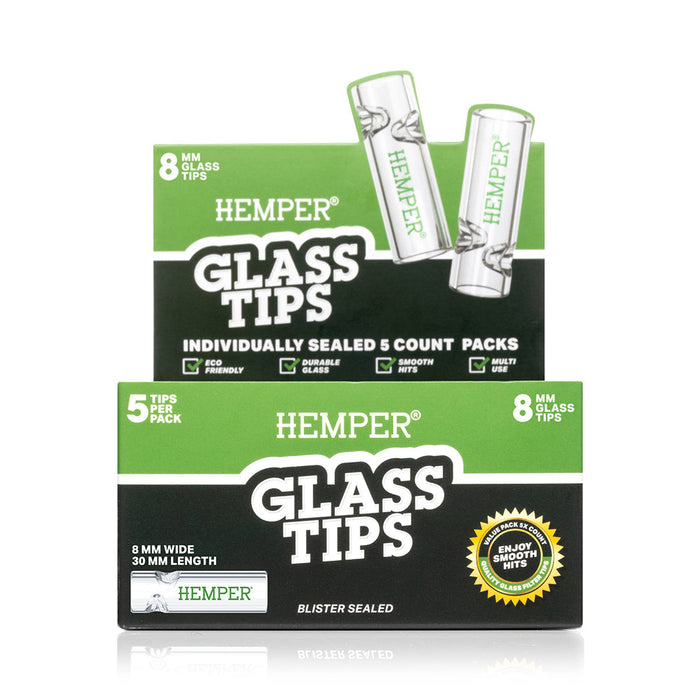 Glass Filter Tips 8mm | Display