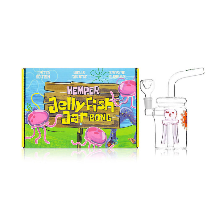 Hemper Jellyfish Jar Glass Bong – 7″