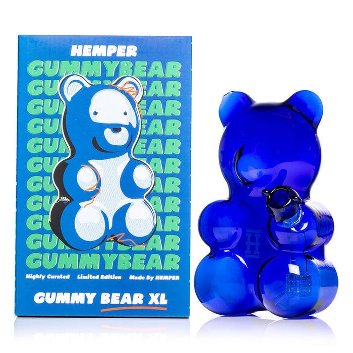 Hemper Gummy Bear XL Glass Bong – 8½″