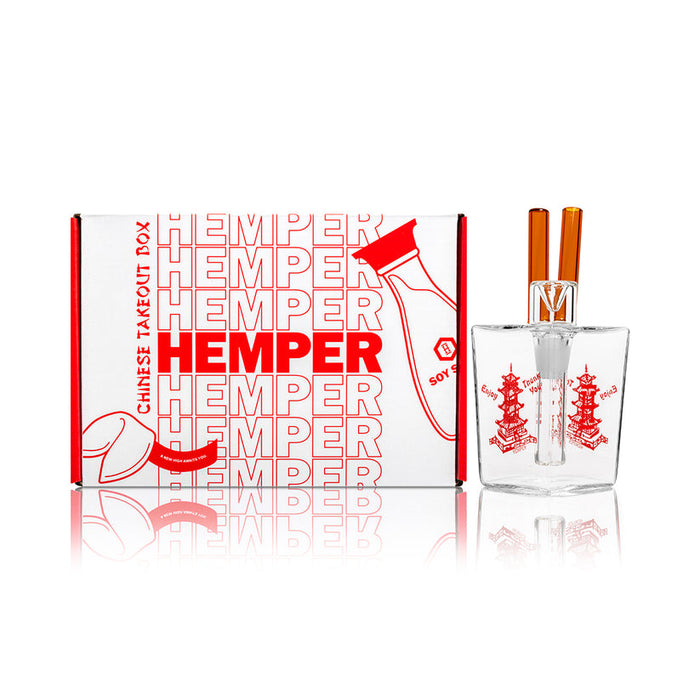 Hemper Chinese Takeout Box Bong – Stem Diffuser – 6″