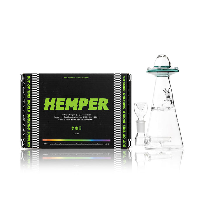 Hemper UFO Vortex Glass Bong – 6″ – 14.5 mm – Multiple Colors