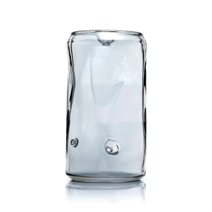 Hemper Crushed Can Glass Hand Pipe – 4.6″