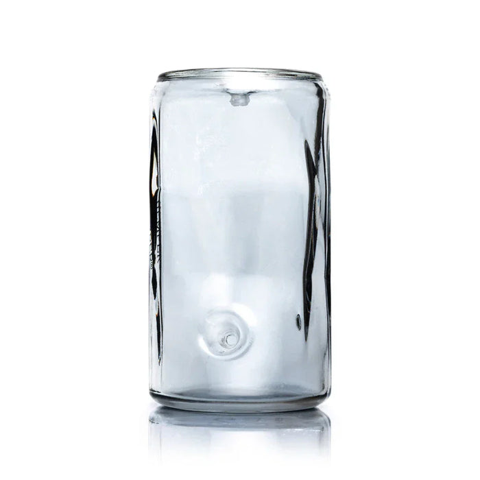 Hemper Crushed Can Glass Hand Pipe – 4.6″