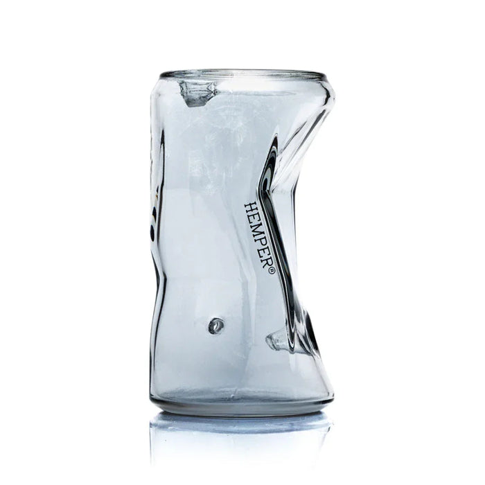 Hemper Crushed Can Glass Hand Pipe – 4.6″