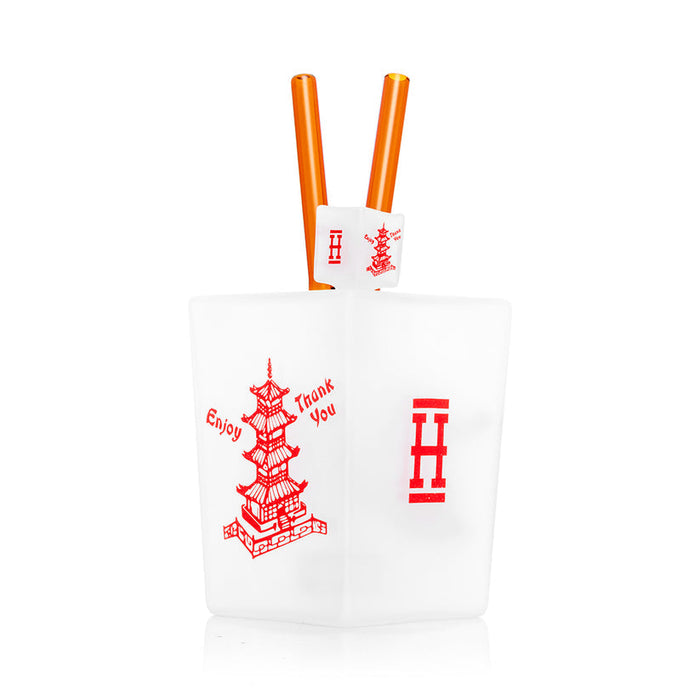Hemper Chinese Takeout Box XL Bong – 9″ – Showerhead Perc