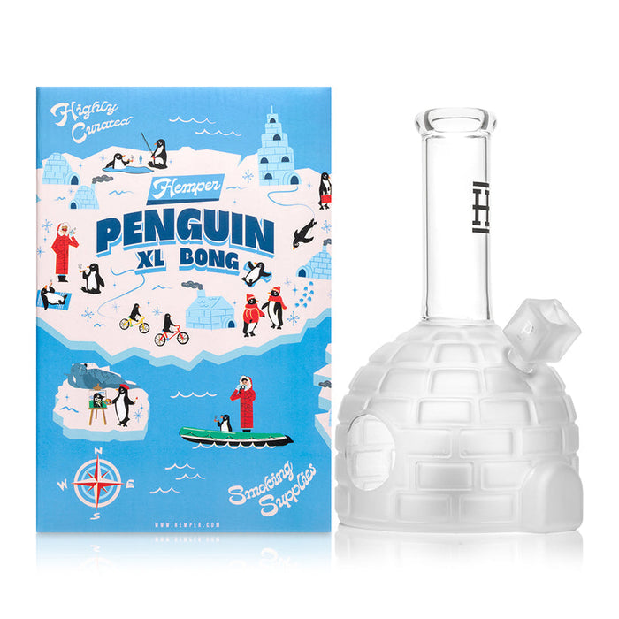 Hemper 8.5″ Penguin XL Glass Bong – 14.5 mm Female – 5 mm Thick