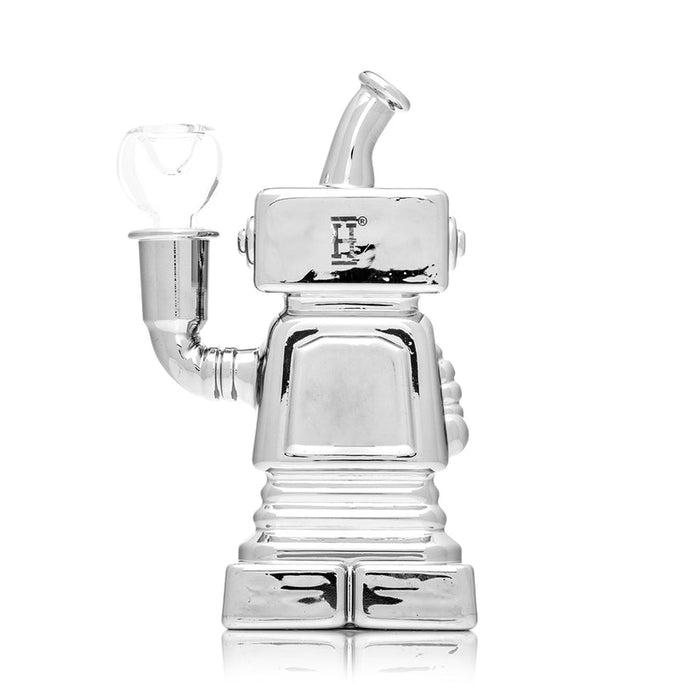 Hemper 6″ Hi-Robot Chrome Glass Bong – 14.5 mm Female Joint