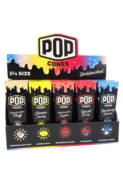 Pop Cones 2.0 1¼ Pre-Rolled Cones – 6/Pack – 25-Count Display – Assorted