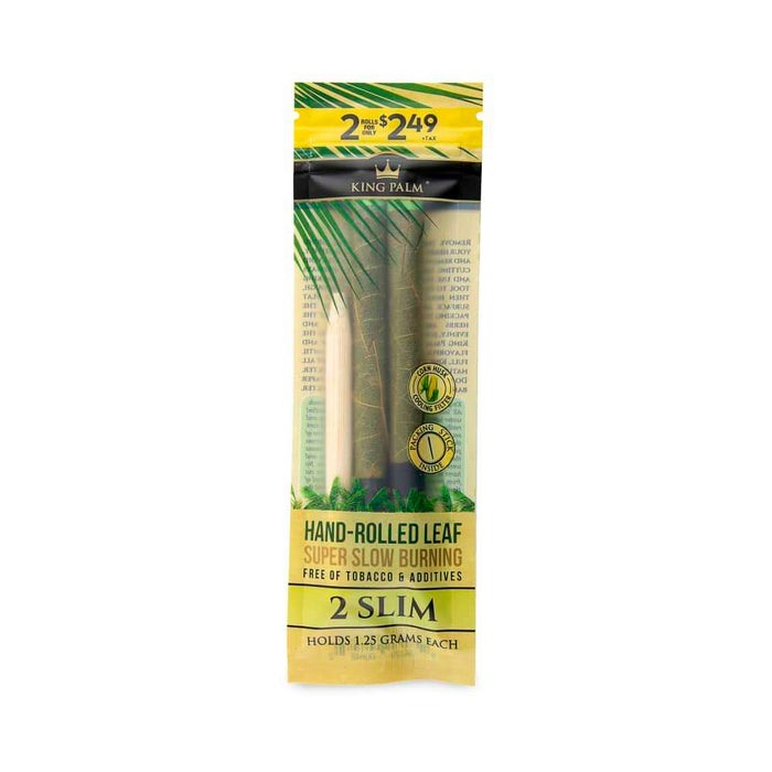 King Palm Slim Size 2pk Leaf Tubes - 20ct