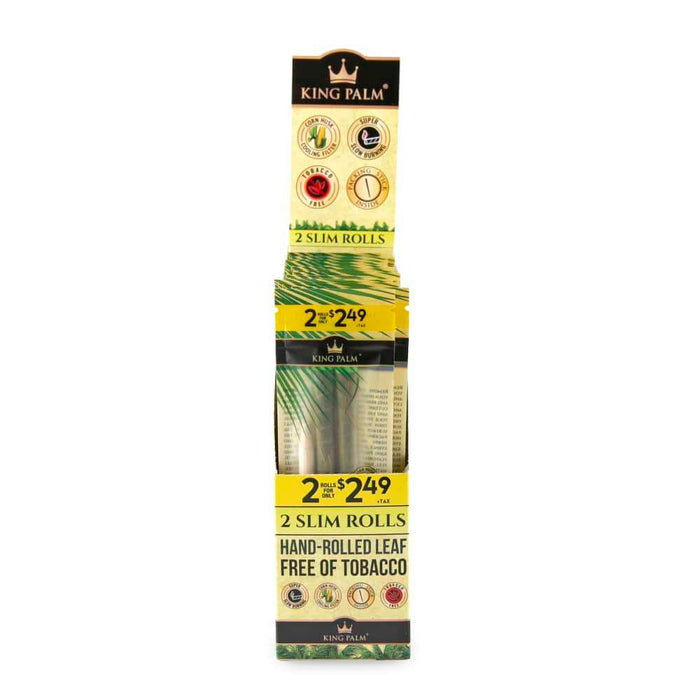 King Palm Slim Size 2pk Leaf Tubes - 20ct
