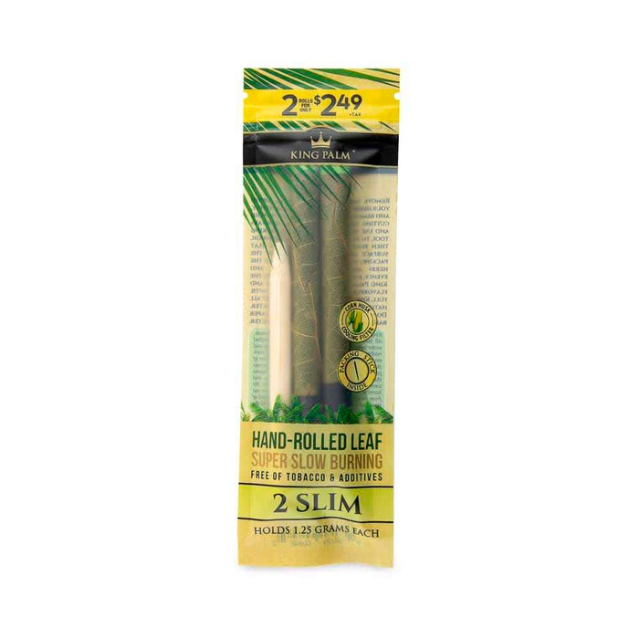King Palm Slim Size 2pk Leaf Tubes - 20ct
