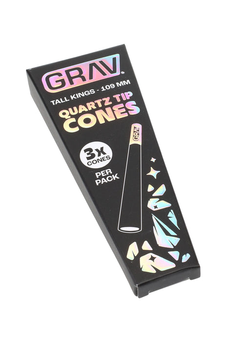 GRAV Tall Kings Quartz Tip Cones – 109 mm – 3/Pack – 16-Count Display