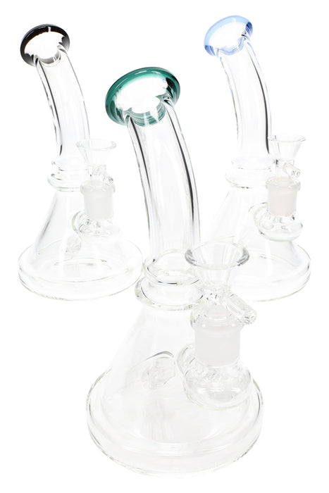 Clear Stemless Beaker Bong “Matrix Mini” – Matrix Stem – 7½″