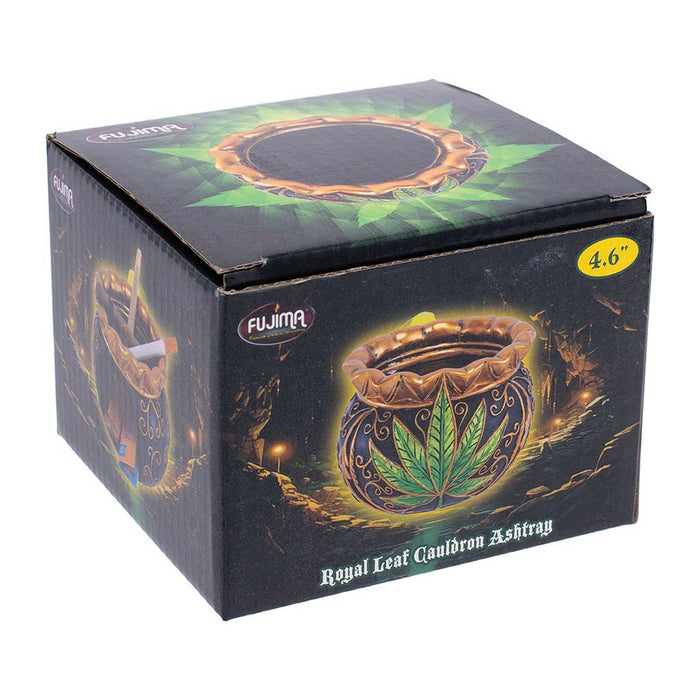 ROYAL LEAF CAULDRON ASHTRAY