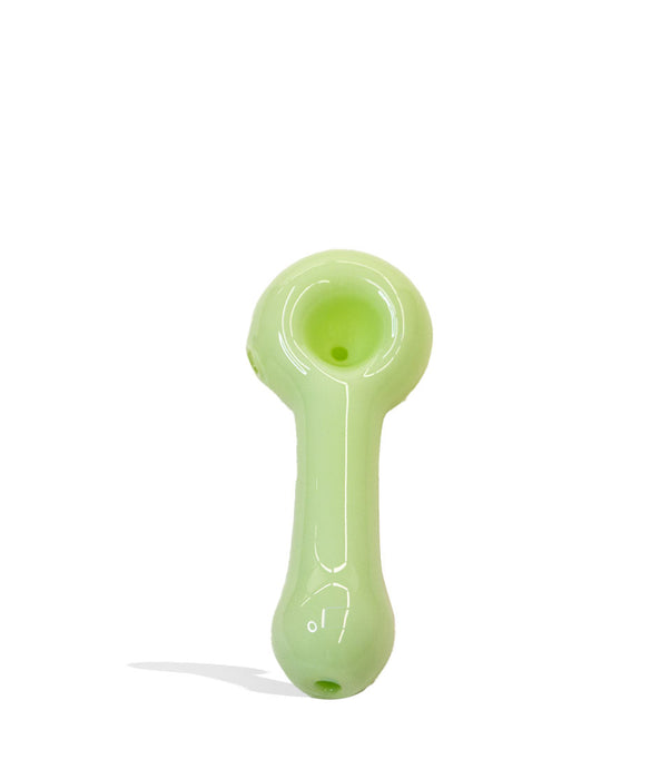 4 inch Milky Colored Glow in the Dark Hand Pipe