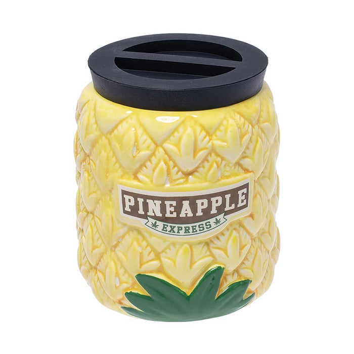 LARGE PINEAPPLE CERAMIC STORAGE JAR