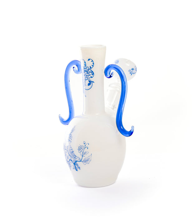 Porcelain Designed Glass Bong