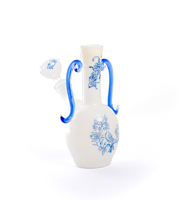 Porcelain Designed Glass Bong
