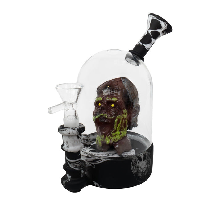 Zombie Dome Glass Waterwheel Bong