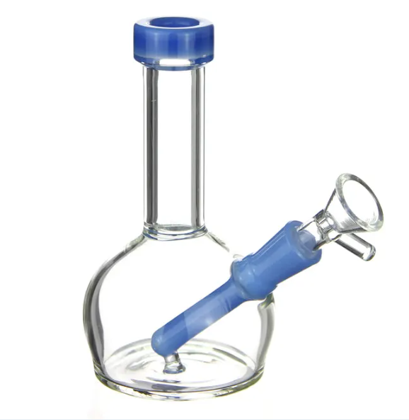 6 Inch Round Base Bong - Perfect & Portable