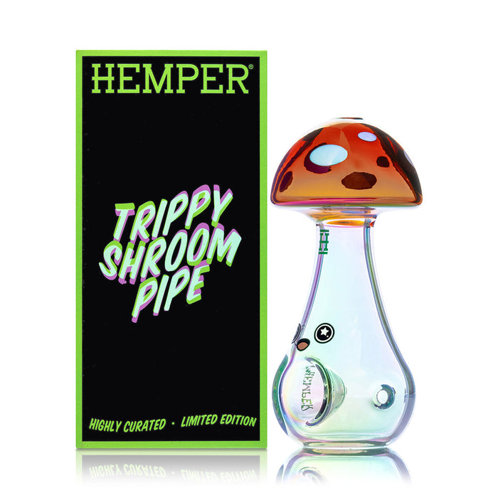 Hemper Trippy Shroom Glass Pipe