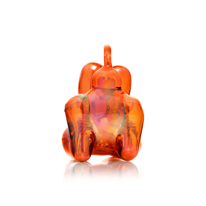 Hemper Balloon Dog Glass Pipe (Orange)