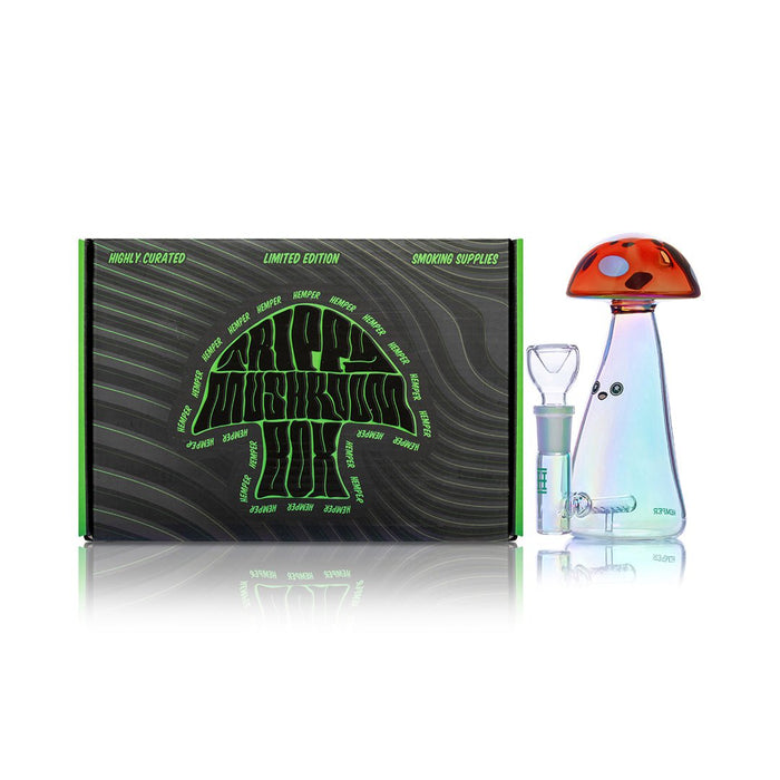 Hemper Trippy Shroom Glass Water Pipe