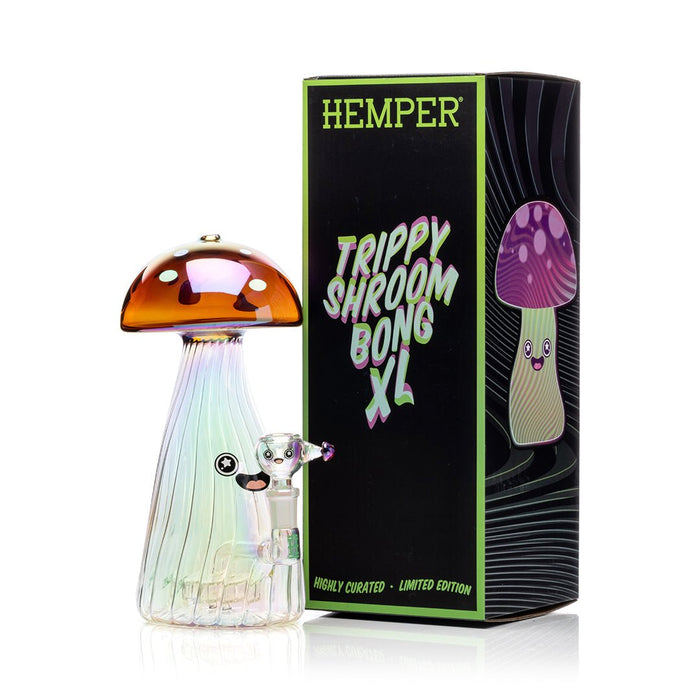 Hemper Trippy Shroom Glass Water Pipe
