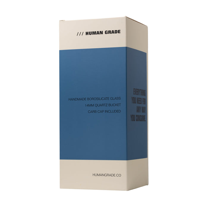 Human Grade 10.25" Straight Recycler Glass Water Pipe