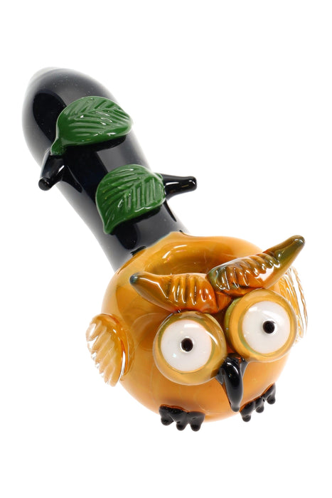 Empire Glassworks “Owl” Glass Hand Pipe – 4½″ – US-Made