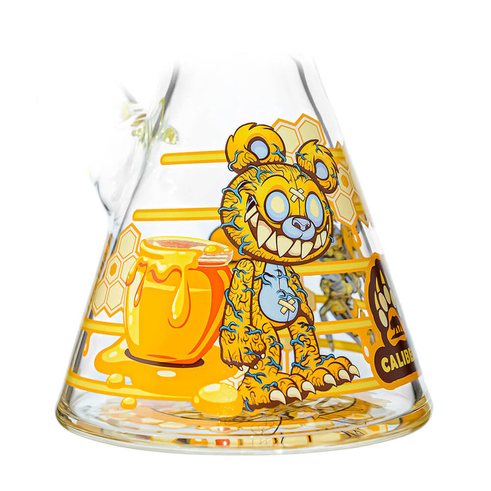 7mm Thick Glass Beaker Water Pipe Combo Box | Calibear Illustrated Series