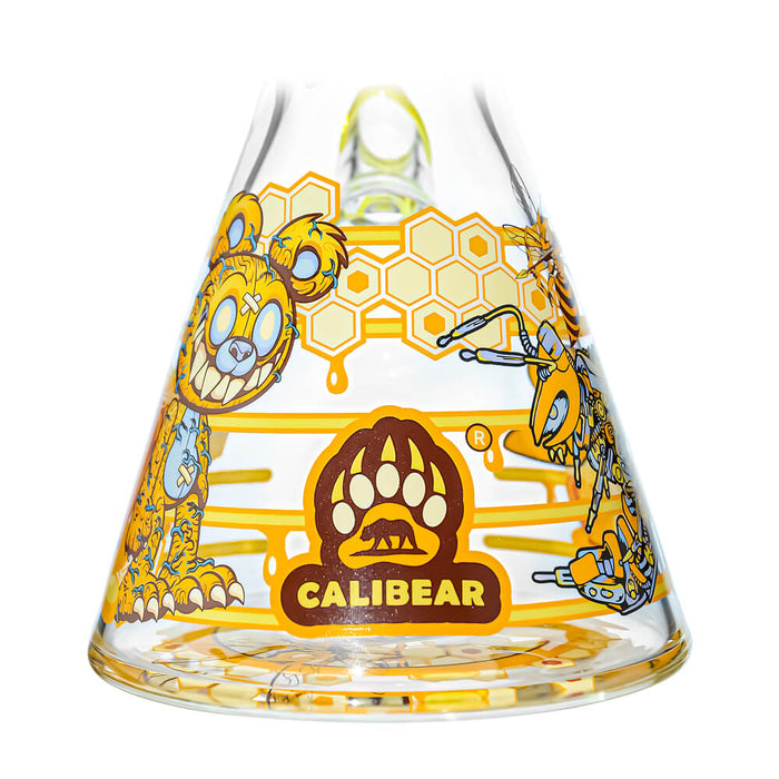 7mm Thick Glass Beaker Water Pipe Combo Box | Calibear Illustrated Series
