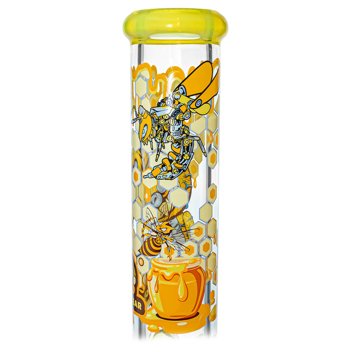 7mm Thick Glass Beaker Water Pipe Combo Box | Calibear Illustrated Series