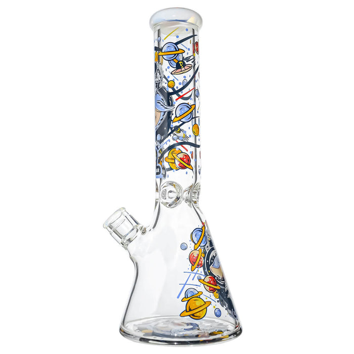 7mm Thick Glass Beaker Water Pipe Combo Box | Calibear Illustrated Series