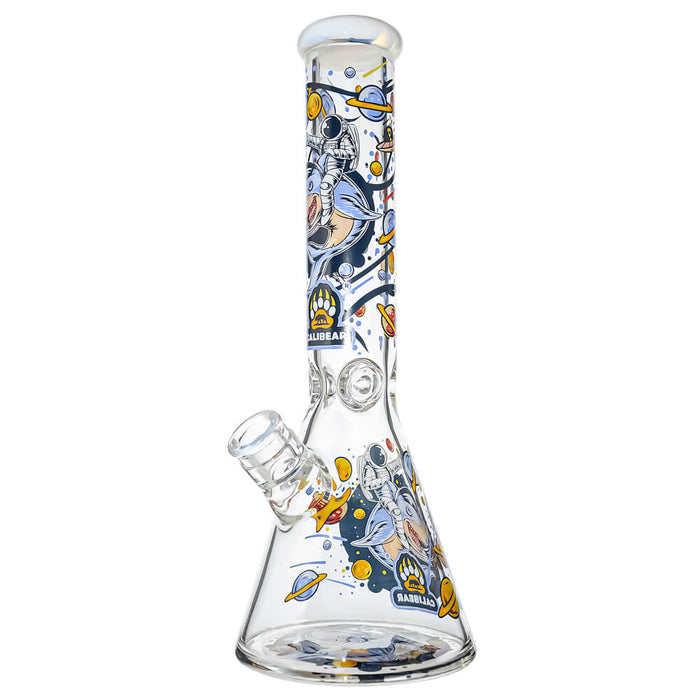 7mm Thick Glass Beaker Water Pipe Combo Box | Calibear Illustrated Series