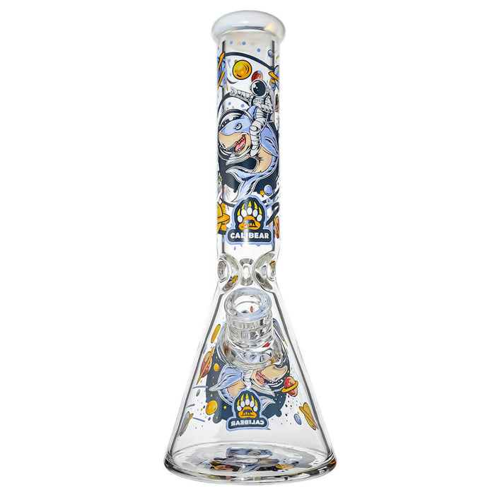 7mm Thick Glass Beaker Water Pipe Combo Box | Calibear Illustrated Series
