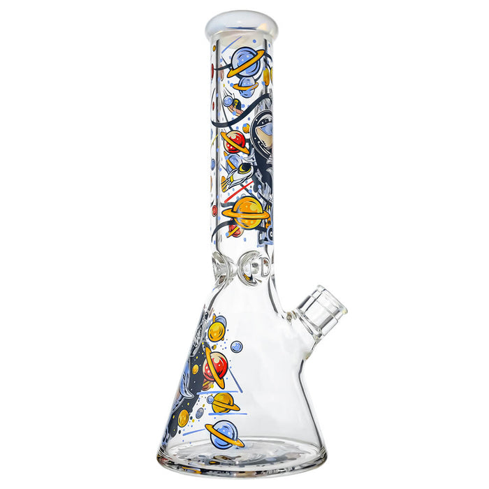 7mm Thick Glass Beaker Water Pipe Combo Box | Calibear Illustrated Series