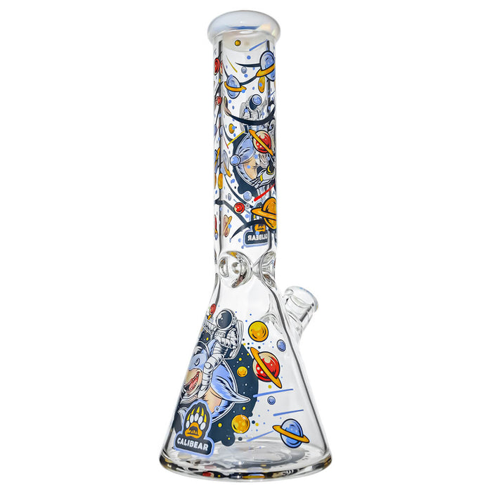 7mm Thick Glass Beaker Water Pipe Combo Box | Calibear Illustrated Series