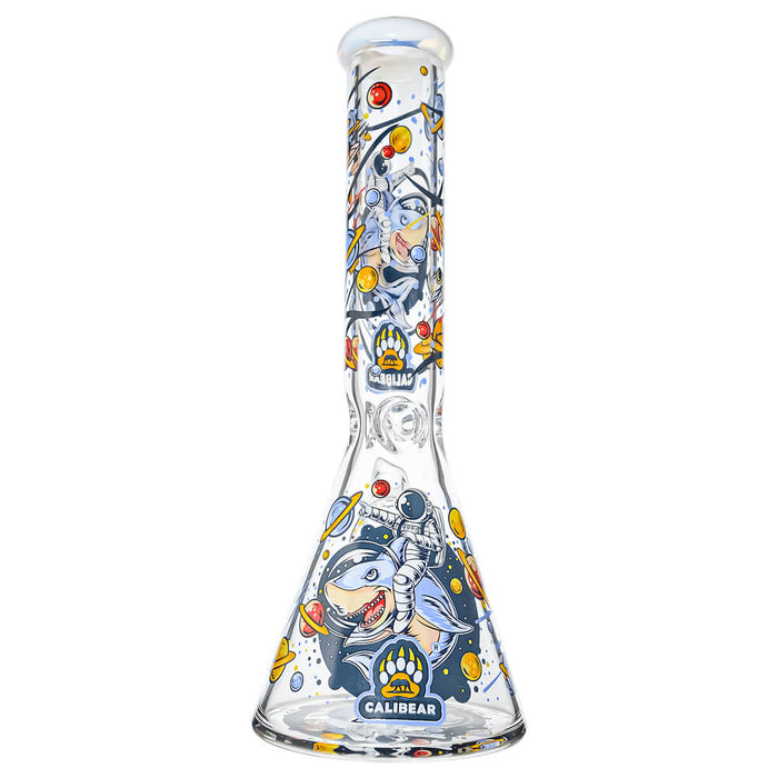 7mm Thick Glass Beaker Water Pipe Combo Box | Calibear Illustrated Series