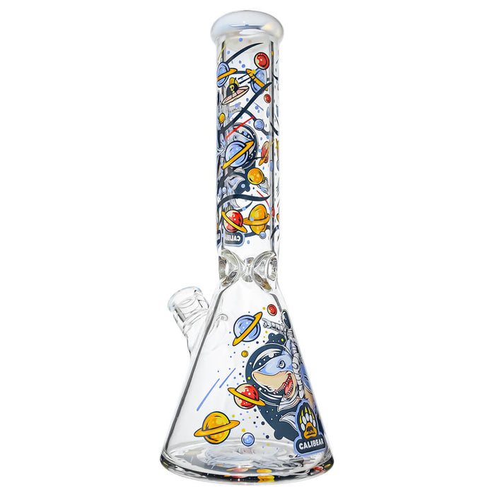 7mm Thick Glass Beaker Water Pipe Combo Box | Calibear Illustrated Series