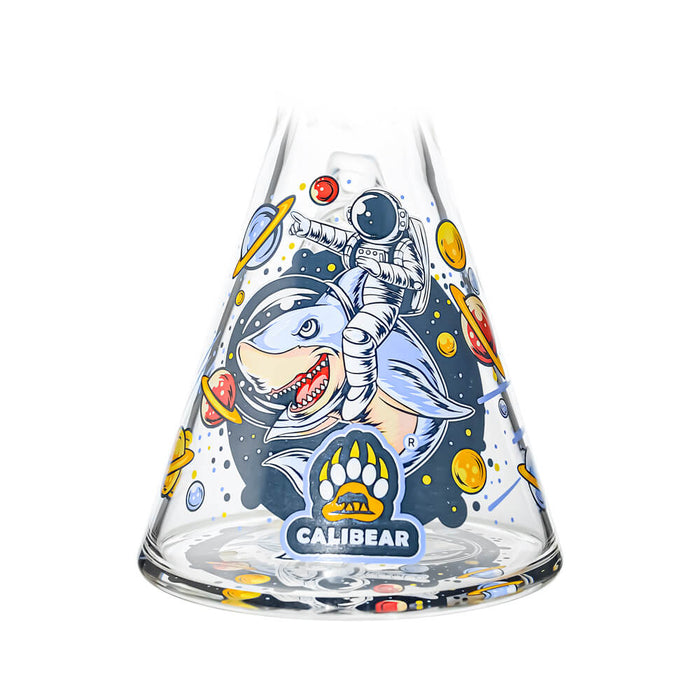7mm Thick Glass Beaker Water Pipe Combo Box | Calibear Illustrated Series