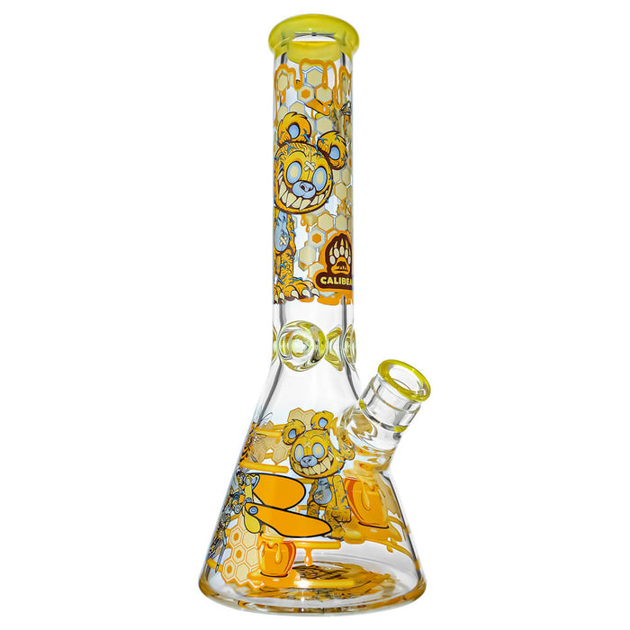 7mm Thick Glass Beaker Water Pipe Combo Box | Calibear Illustrated Series