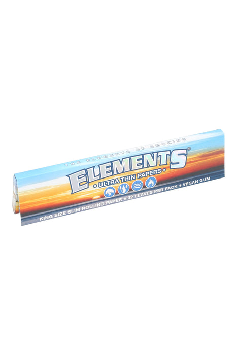 Elements King Size Slim Rolling Papers – 50-Count Display – 32 Leaves