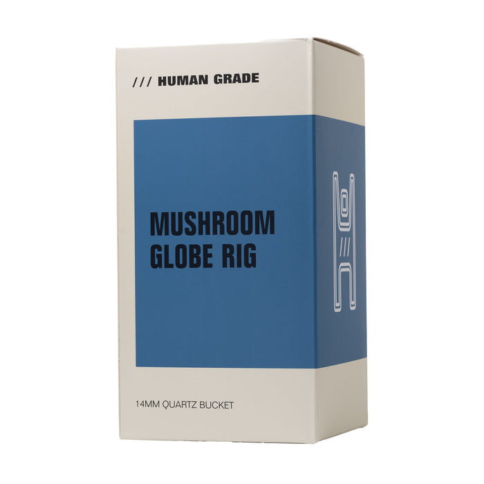 Human Grade Mushroom Globe Glass Rig