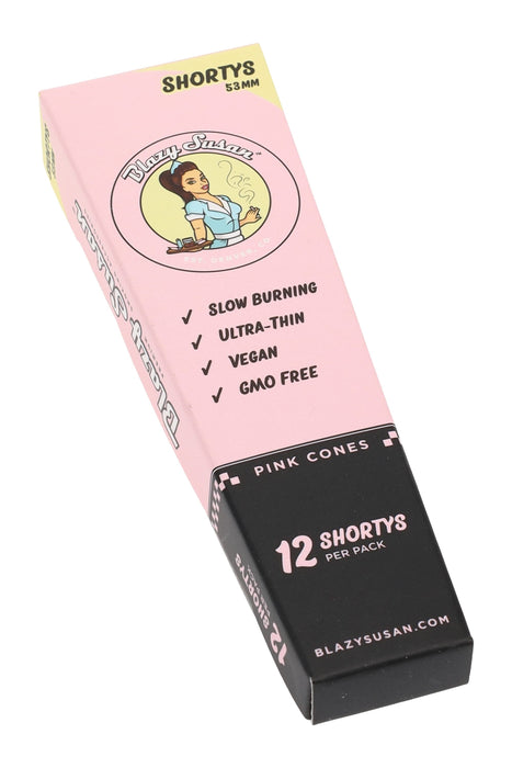 Blazy Susan Shorty 53 mm Pre-Rolled Cones Display – 21 Packs