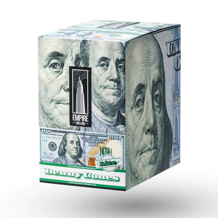 Empire Rolling “Benny Cones Lite” Pre-Rolled Cones – 3/Tube – 24-Count Display