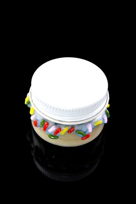 US-Made Empire Glassworks Donut Terp Jar – 1.5" Diameter