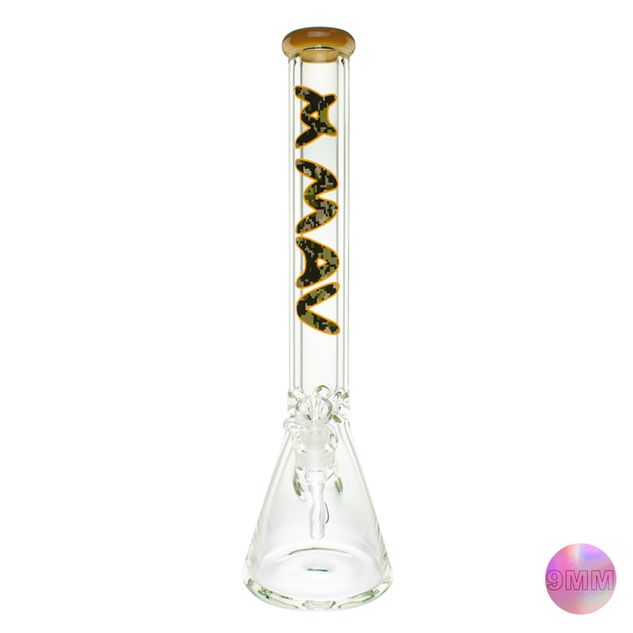 18" x 9mm Digi Camo Specialty Slab Beaker Bong