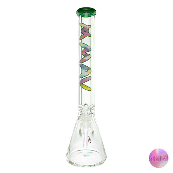18" x 9mm Forest Tie Dye Specialty Slab Beaker Bong